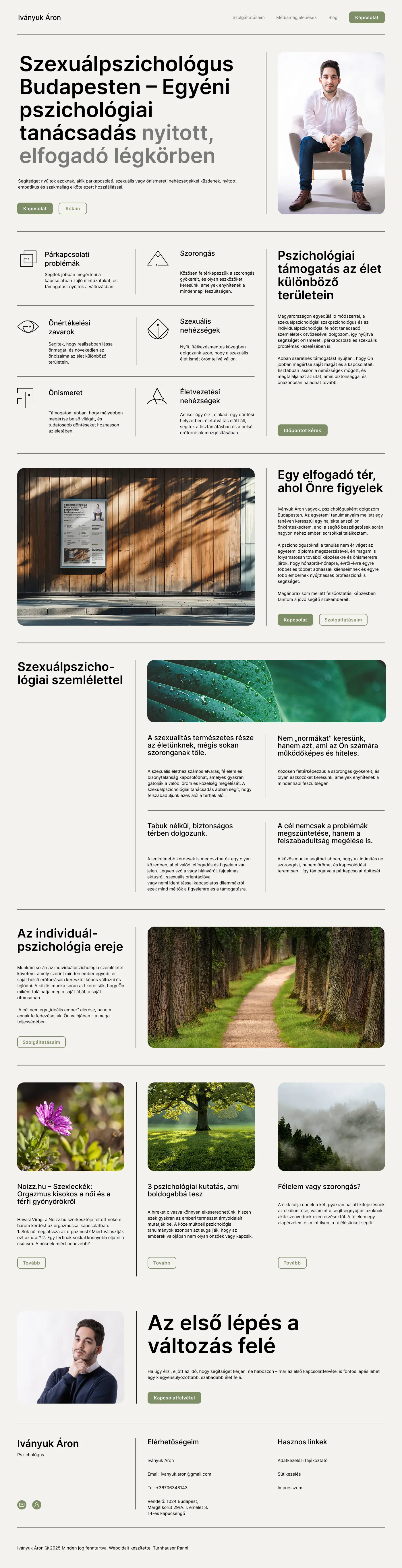 weboldal készítés webdesign pszichológus szexuálpszichológus